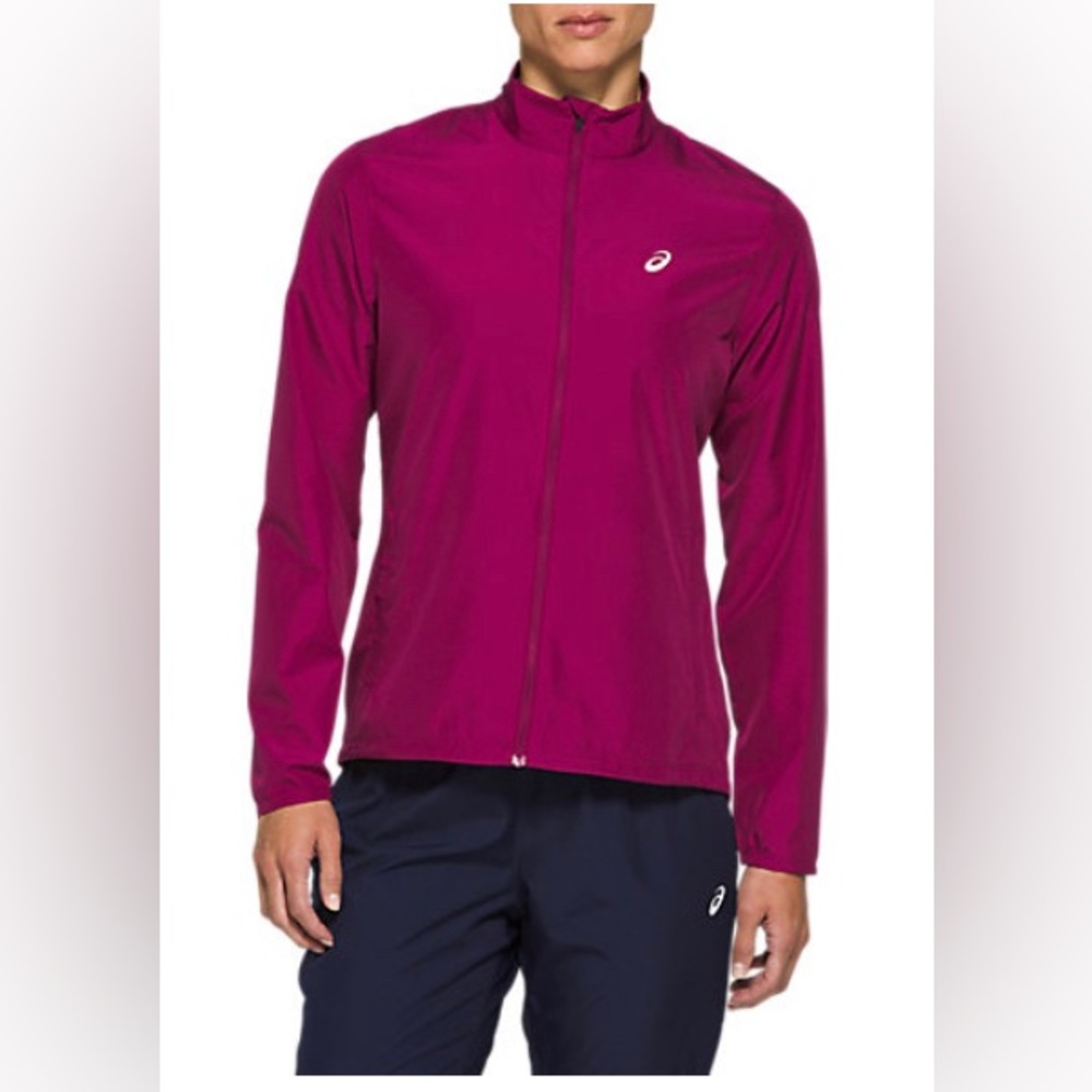 ASICS Men’s Size S/P Reflective Woven Purple Jacket